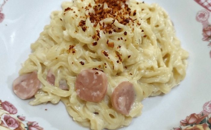 Resep Indomie Carbonara yang Lagi Viral, Cobain di Rumah!