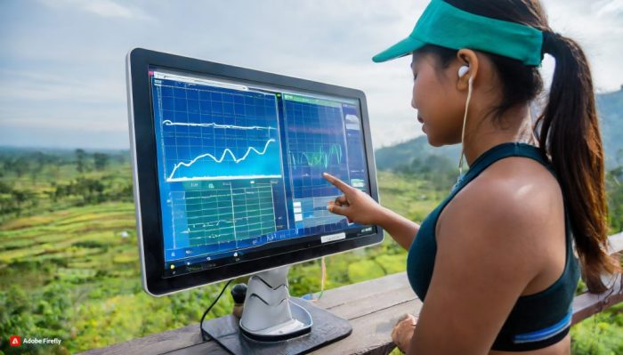 Smart Wearable Health Monitoring Device Stock Illustration ... Alat Wearable Canggih untuk Monitoring Kesehatan