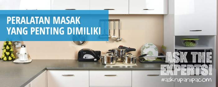 Peralatan Masak Sehat yang Wajib Dimiliki